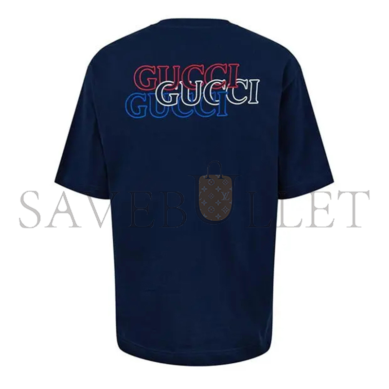 Gvc*1 letter print crew neck t-shirt